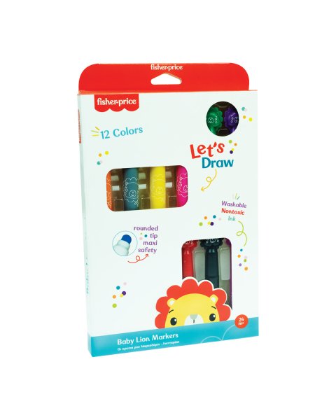 Fisher-Price washable marker set 12pcs (2+ years)