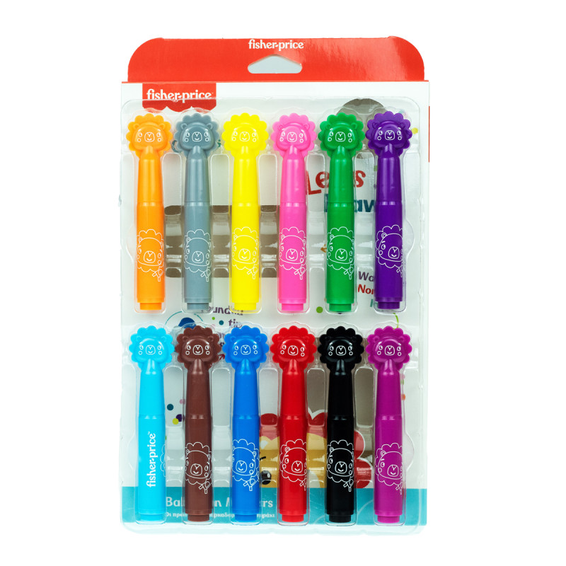 Fisher-Price washable marker set 12pcs (2+ years)