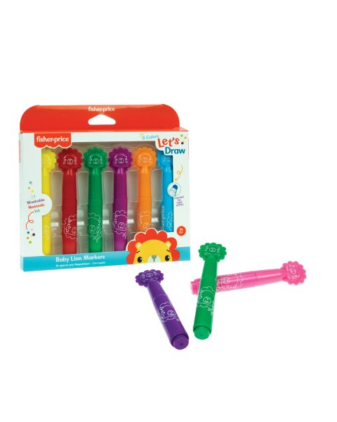 Fisher-Price Washable Marker Set 6pcs (2+ years)