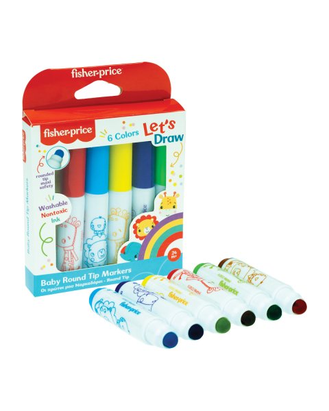 Fisher-Price Washable Marker Set 6pcs (2+ years)
