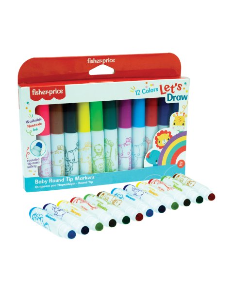 Fisher-Price Washable Marker Set 12pcs (2+ years)