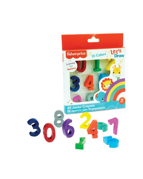 Fisher-Price Numbers Crayon Set 10pcs (3+ years)