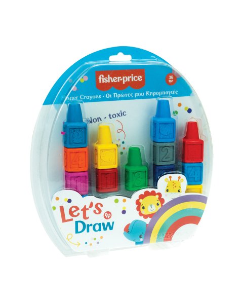 Σετ κηρομπογιών 13 τμχ δακτύλων Fisher-Price (3+ ετών)
