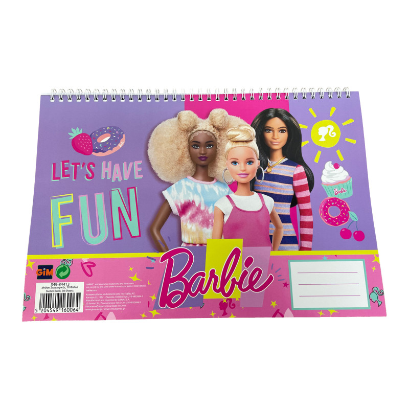 Drawing pad A4 Disney Barbie