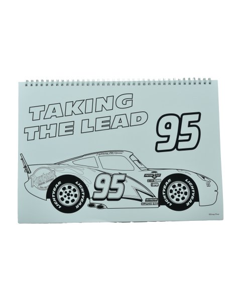 Μπλοκ ζωγραφικής Α4 με αυτοκόλλητα Disney Cars