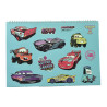 Μπλοκ ζωγραφικής Α4 με αυτοκόλλητα Disney Cars