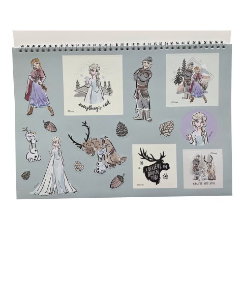 Μπλοκ ζωγραφικής Α4 με αυτοκόλλητα Disney Frozen