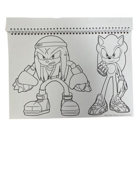 Μπλοκ ζωγραφικής Α4 με αυτοκόλλητα Sonic the Hedgehog