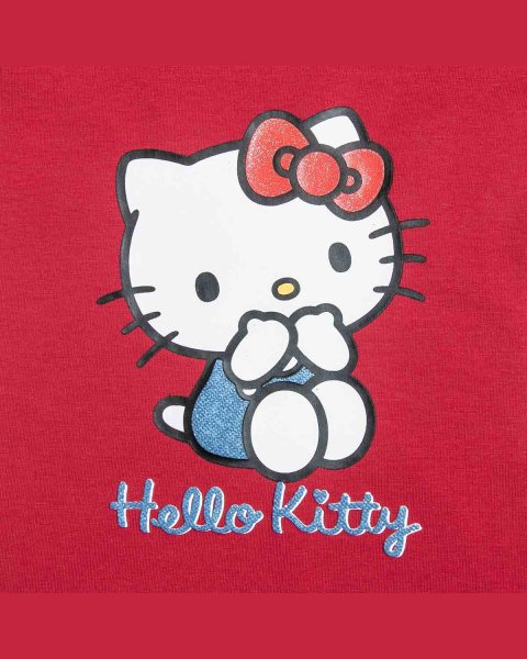 Μπλούζα Hello Kitty με ανάγλυφα γράμματα (18 μηνών-8 ετών)
