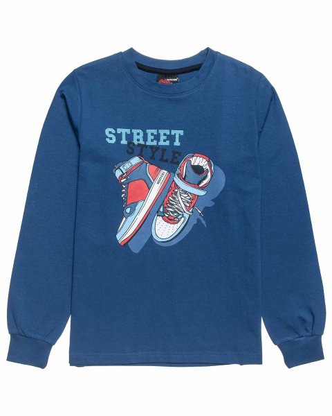 Long sleeve top Moovers with embossed elements (6-16 years)