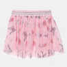 Skirt with tulle and floral pattern (18 months-5 years)