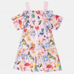 Dress with floral pattern (6-16 years)