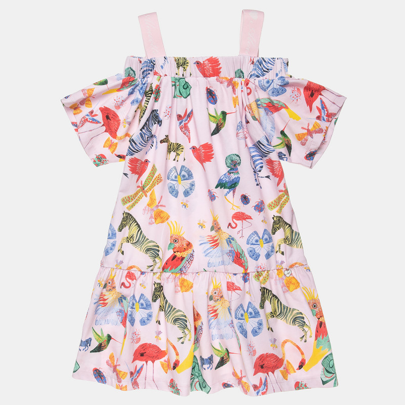 Dress with floral pattern (6-16 years)