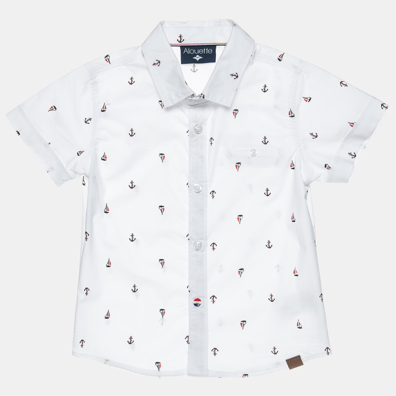 Shirt with anchor pattern (6-16 years)