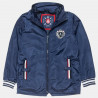 Jacket waterproof with removable hood and embroidery (12 months-5 years)