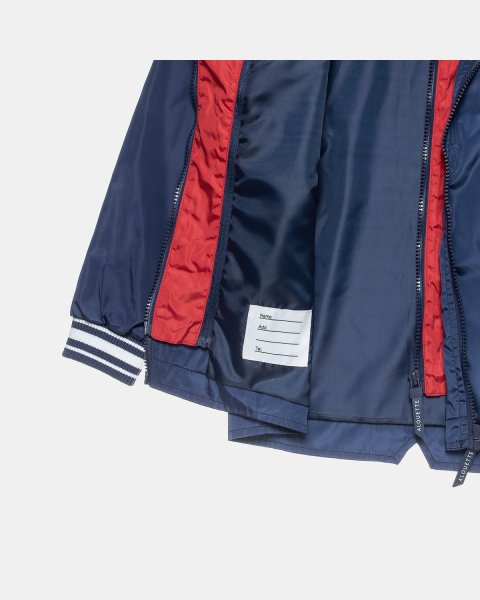 Jacket waterproof with removable hood and embroidery (12 months-5 years)