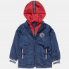 Jacket waterproof with removable hood and embroidery (12 months-5 years)