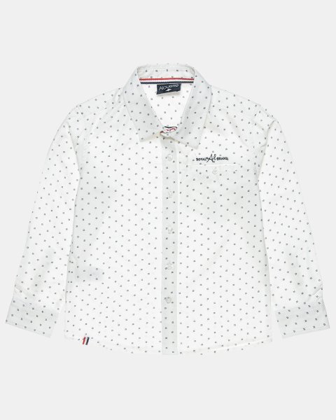 Shirt with pattern and embroidery (6-16 years)