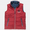 Double sided vest jacket with removable hood and embroidery (12 months-5 years)