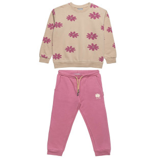 Tracksuit cotton fleece blend Five Star with glitter details (12 months-5 years)