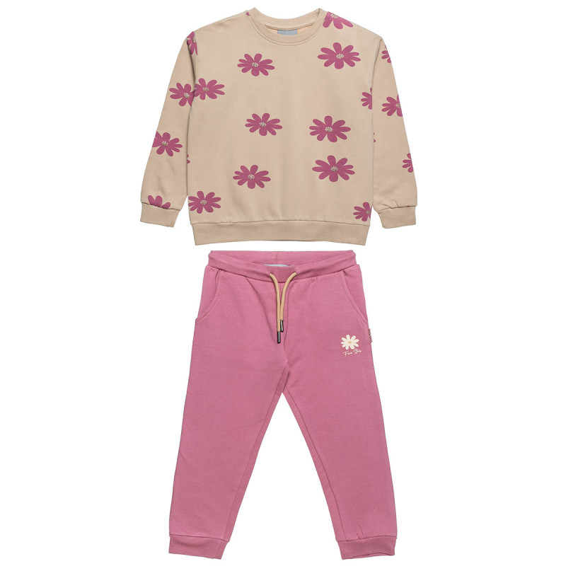 Tracksuit cotton fleece blend Five Star with glitter details (12 months-5 years)