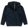 Zip hoodie cotton fleece blend with embossed elements (12 months-5 years)