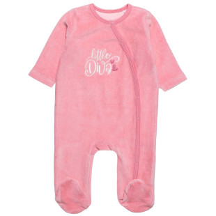 Babygrow velour Tender Comforts with embroidery (1-12 months)