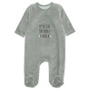 Babygrow velour Tender Comforts with embroidery (1-12 months)