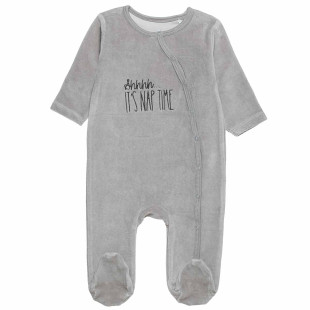 Babygrow velour Tender Comforts with embroidery (1-12 months)