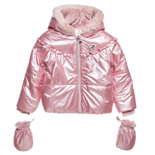 Puffer jacket with gloves (12 months-5 years)