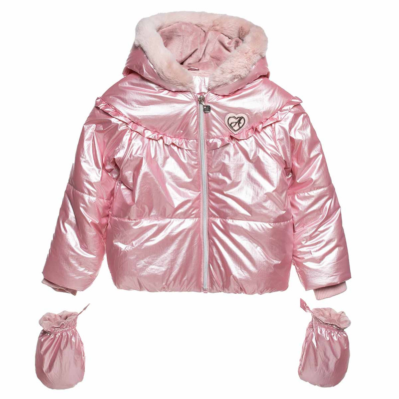 Puffer jacket with gloves (12 months-5 years)
