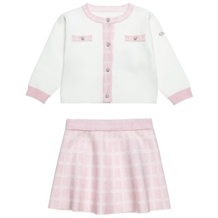 Knitted set with cardigan and skirt (12 months-5 years)