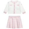 Knitted set with cardigan and skirt (12 months-5 years)