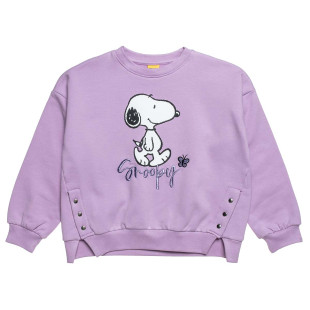 Μπλούζα φούτερ Snoopy με κέντημα (18 μηνών-5 ετών)