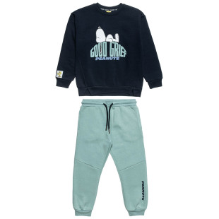 Set cotton fleece blend Snoopy with embossed design (12 months-8 years)