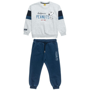 Set Snoopy cotton fleece blend with embossed elements (18 months-8 years)