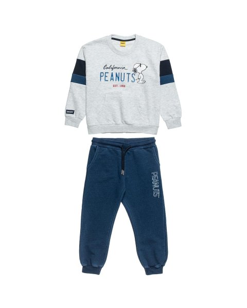 Set Snoopy cotton fleece blend with embossed elements (18 months-8 years)