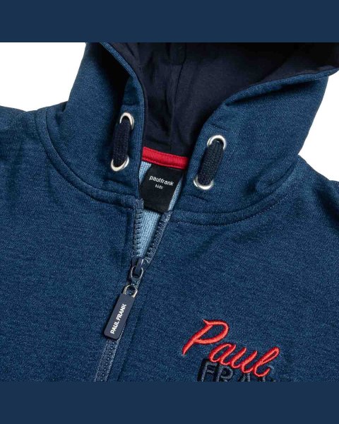 Zip hoodie Paul Frank with embroidery (12 months-5 years)