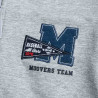 Zip hoodie Moovers cotton fleece blend with embroidery (6-16 years)