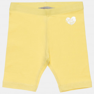 Capri leggings Five Star with shiny heart print (6 months-5 years)