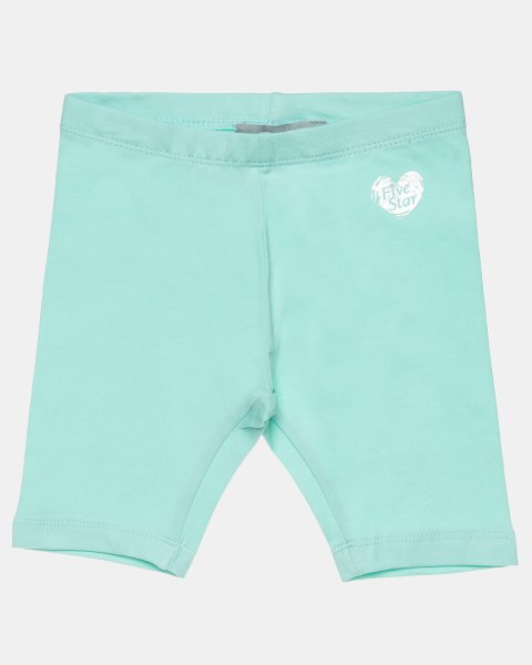 Capri leggings Five Star with shiny heart print (6 months-5 years)