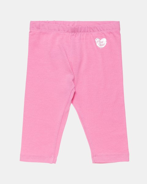 Leggings Five Star with shiny heart print (6 months-5 years)