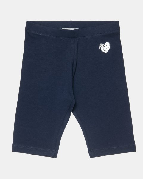 Biker leggings Five Star with shiny heart print (6-16 years)