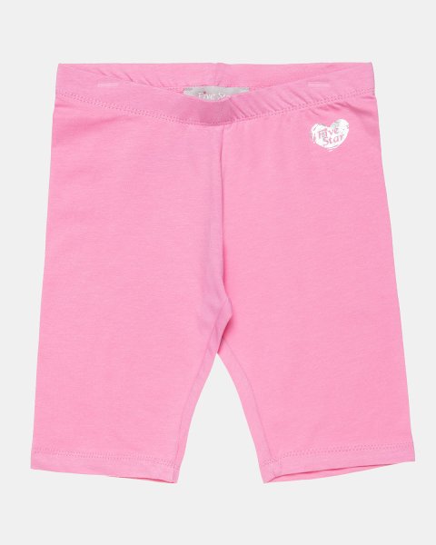 Biker leggings Five Star with shiny heart print (6-16 years)
