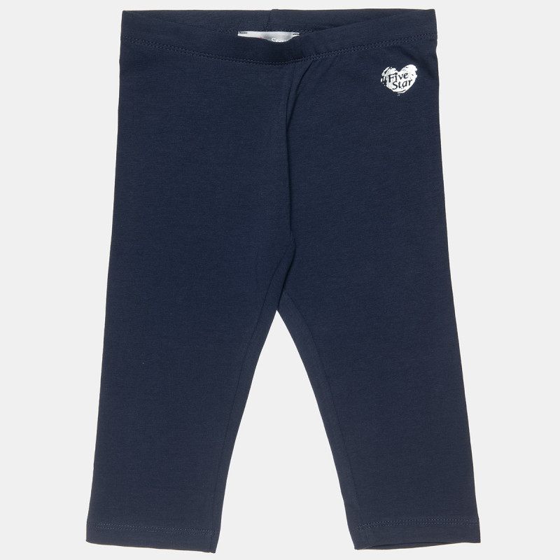 Capri leggings Five Star with shiny heart print (6-16 years)