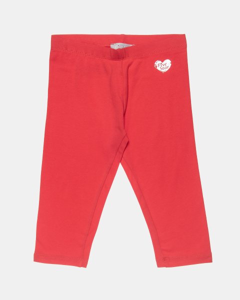 Capri leggings Five Star with shiny heart print (6-16 years)