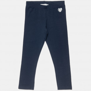 Leggings Five Star with shiny heart print (6-16 years)