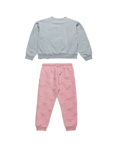 Tracksuit cotton fleece blend with embossed letters (12 months-8 years)