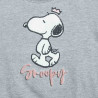 Σετ φόρμας φούτερ Snoopy με ανάγλυφα γράμματα (12 μηνών-8 ετών)