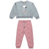 Tracksuit cotton fleece blend with embossed letters (12 months-8 years)